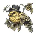 little chick  tattoo design idea