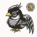little chick  tattoo design idea