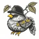 little chick  tattoo design idea