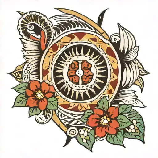 Ojibwe tattoo sleeve tattoo design idea