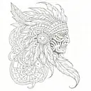 Ojibwe tattoo sleeve tattoo design idea