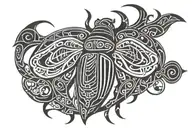 scarab beetle tattoo design idea
