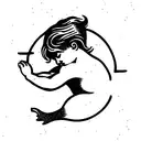 cherub stamp tattoo design idea
