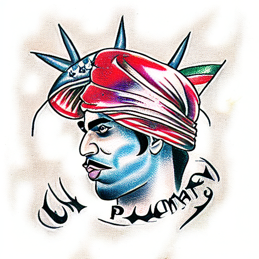 Future Prime minister of Pakistan tattoo design idea