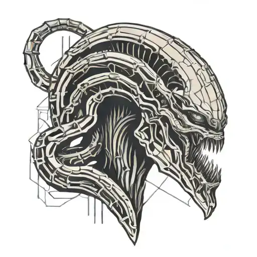 Xenomorph Evolution tattoo design idea
