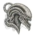 Xenomorph Evolution tattoo design idea