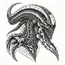 Xenomorph Evolution tattoo design idea