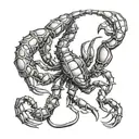 scorpion evil tattoo design idea