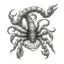 scorpion evil tattoo design idea