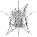 microrealism thin lines tattoo design idea