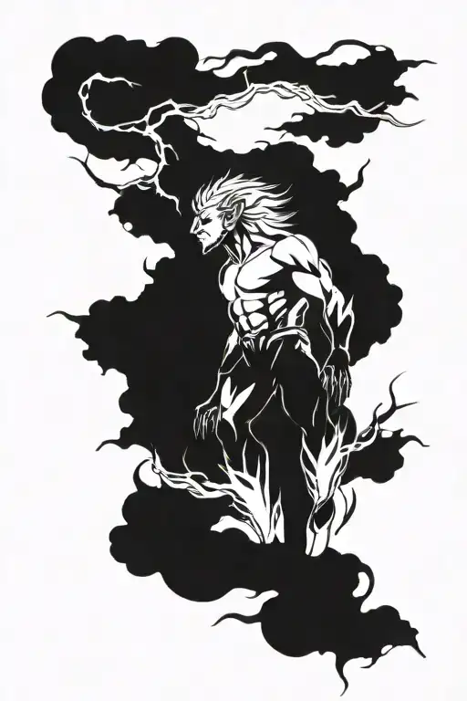 Mythical Creature Lightning Tattoo tattoo design idea