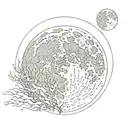 full moon tattoo design idea