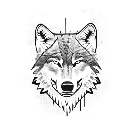 wolf dad navy tattoo design idea
