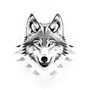 wolf dad navy tattoo design idea