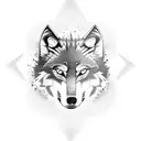 wolf dad navy tattoo design idea