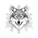 wolf dad navy tattoo design idea
