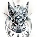 Anubis tattoo design idea