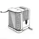 funny accordion tattoo design idea