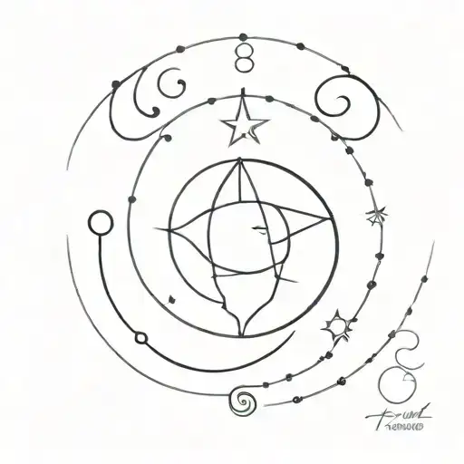 triple moon goddess tattoo design idea