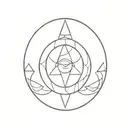 triple moon goddess tattoo design idea