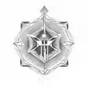 self discipline symbol tattoo design idea