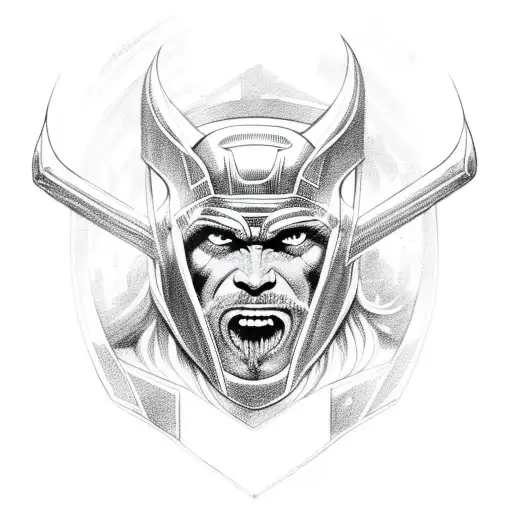 thor tattoo design idea