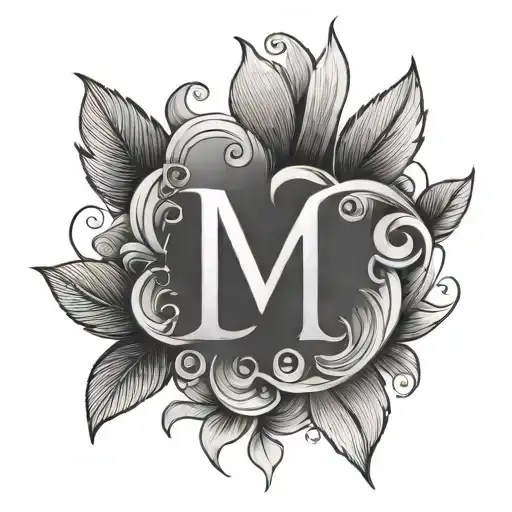 A minimalist tattoo with the initials M, W, and E   tattoo design idea