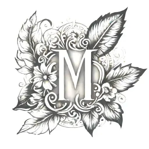 A minimalist tattoo with the initials M, W, and E subtly incorporated into the design tattoo design idea