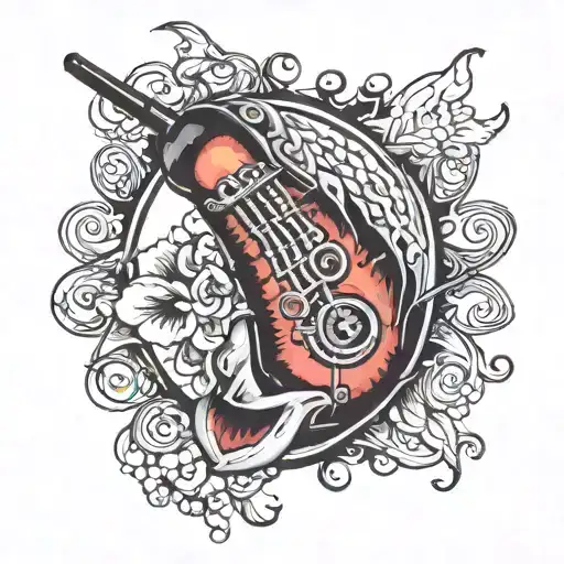 about trap music tattoo design idea
