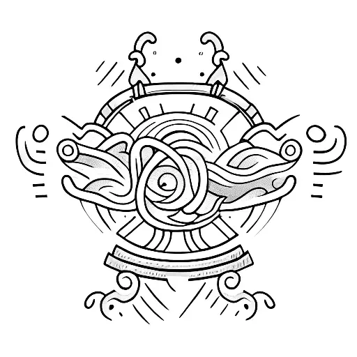 surfboard outline tattoo design idea