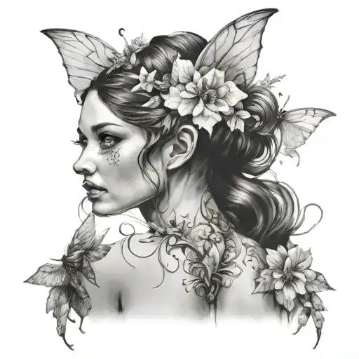 Fairy society tattoo design idea