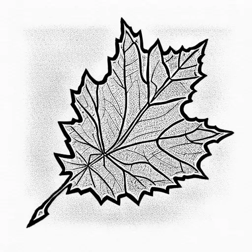 Maple Leaf tattoo design idea