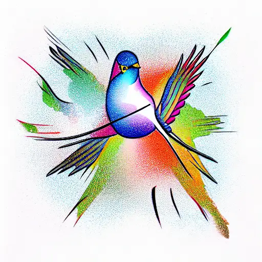 Bird tattoo design idea