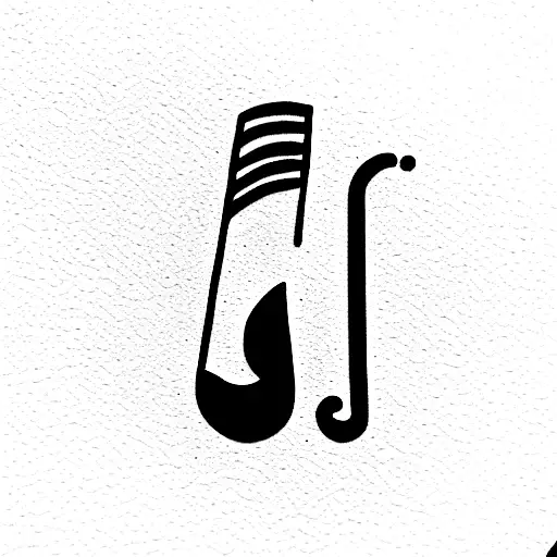Jazz, hip hop and poetry tattoo design idea