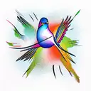 Bird tattoo design idea