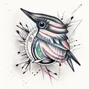 Bird tattoo design idea