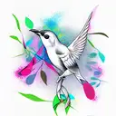 Bird tattoo design idea