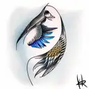 Bird tattoo design idea
