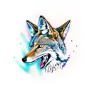 coyote tail tattoo design idea