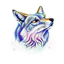 coyote tail tattoo design idea