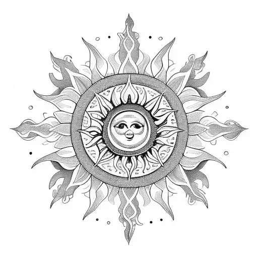 Mandala Sun Tattoo | Best Tattoo Ideas Gallery