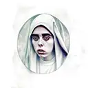 horny nun, billie eilish tattoo design idea