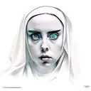 horny nun, billie eilish tattoo design idea