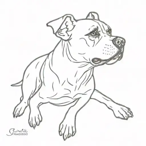 mongrel rottweiler pinscher with angel wings tattoo design idea