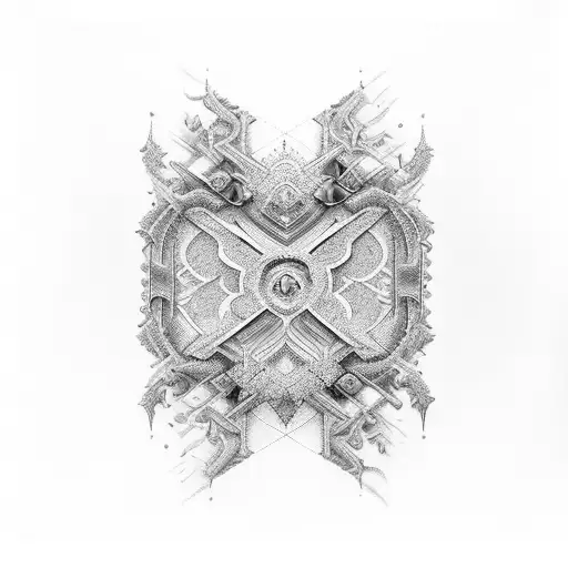 An intricate fractal design incorporating elements of the client's favorite hobbies or interests tattoo design idea
