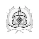 Firefighter's helmet with a banner that reads 'Truth and Honor' tattoo design idea