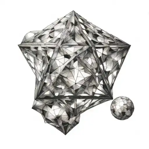 ODESZA icosahedron tattoo design idea
