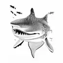 whale shark tattoo design idea