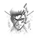 roronoa zoro tattoo design idea