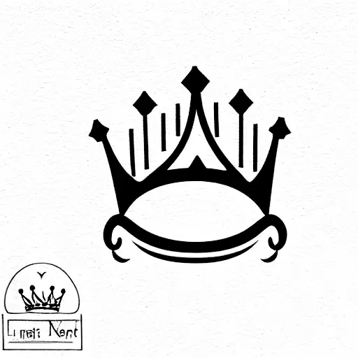 Simple crown with 3 points and no crosses tattoo design idea